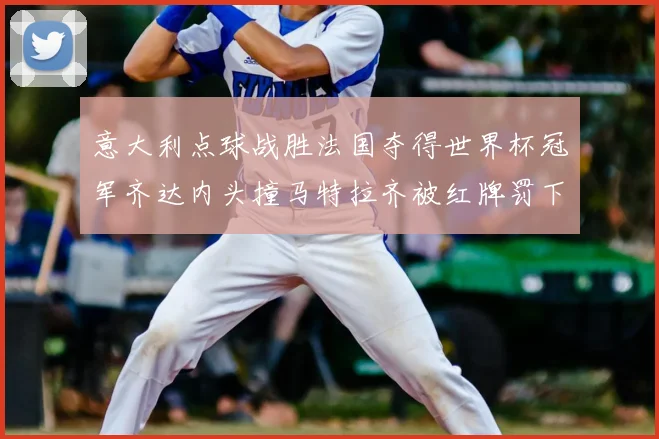 意大利点球战胜法国夺得世界杯冠军齐达内头撞马特拉齐被红牌罚下